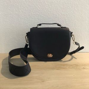 Draper James Nassau Blue Leather Bag